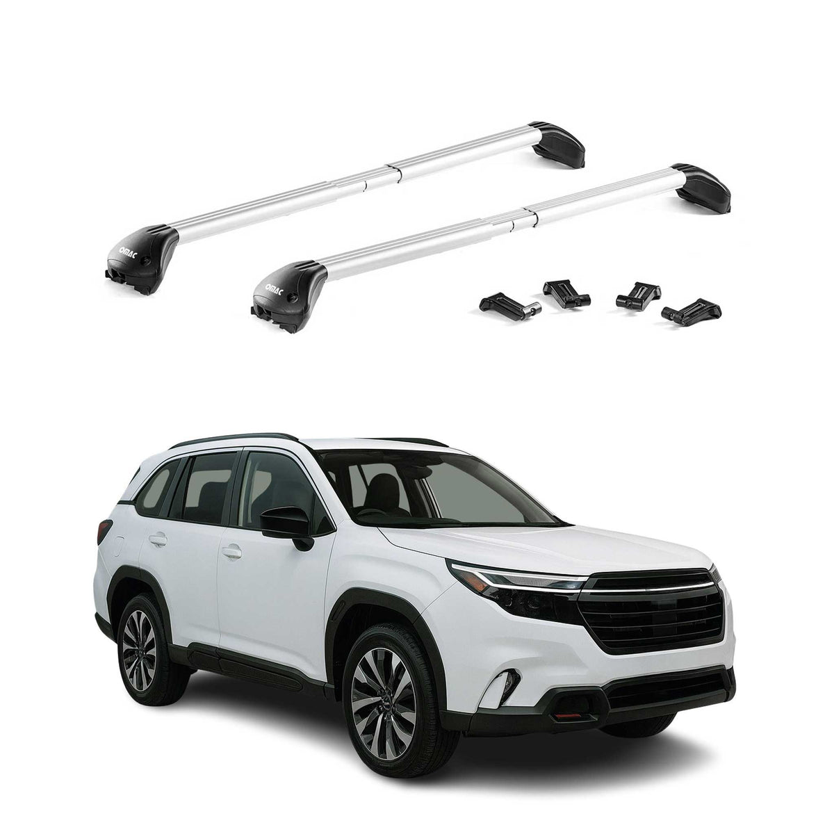 Dachträger Grundtäger für Subaru Forester VI 2025-2026 100kg Alu Silber ABE