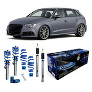 JOM BlueLine Gewindefahrwerk für Audi A3 (8V) 1.2 TFSI 1.4 TFSI 1.6 TDI 1.8 TFSI