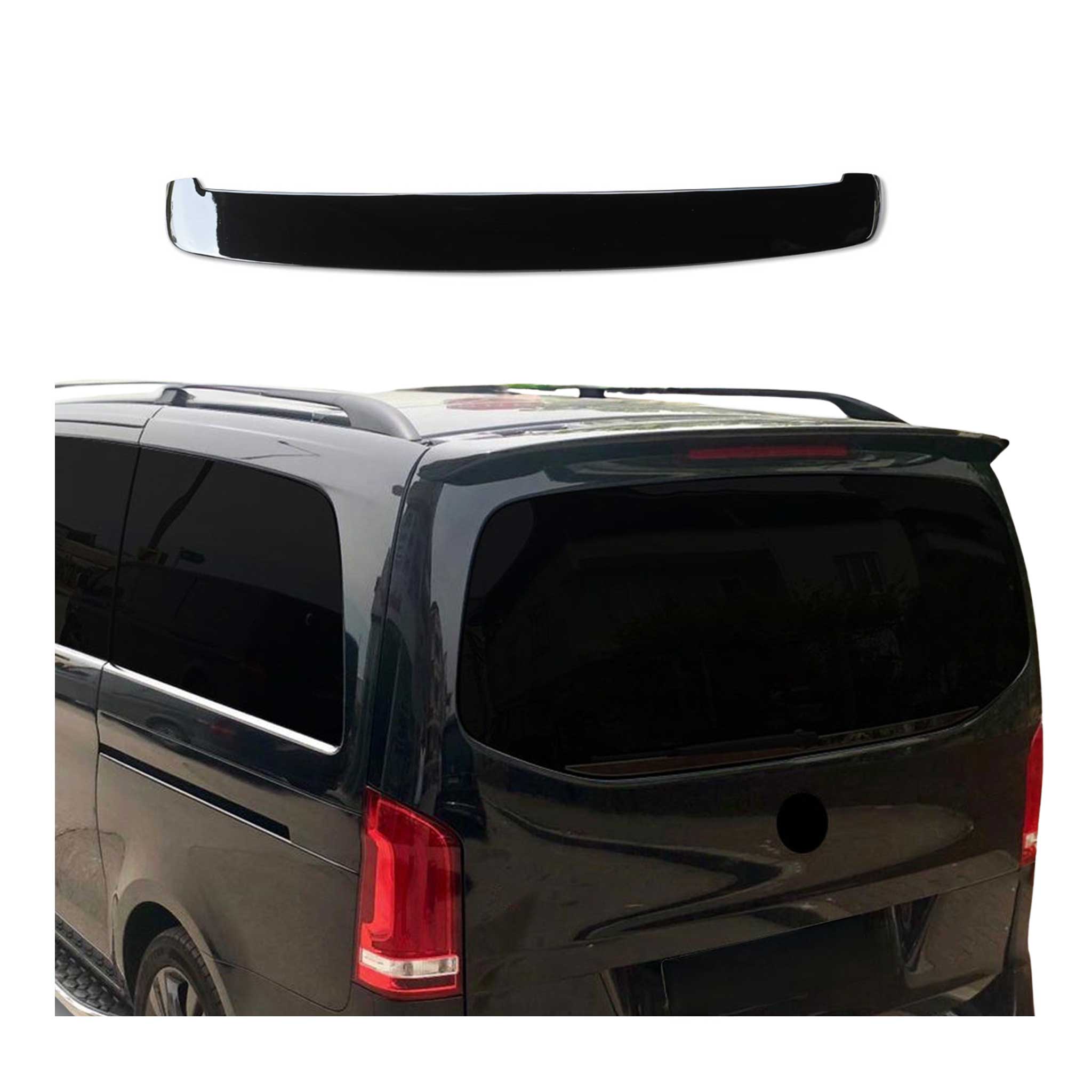 Heckspoiler Dachspoiler für Mercedes Vito W447 2014-2026 Lackiert Schwarz ABS