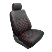 Sitzbezüge Schonbezüge für Ford Transit 2000-2014 Kunstleder Schwarz Rot 1tlg