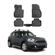 OMAC Gummimatten Fußmatten für Mini Countryman F60 2017-2023 TPE Schwarz 4x
