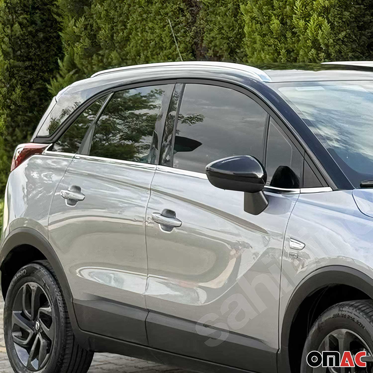 Fensterleisten Zierleisten für Opel Crossland X 2017-2024 Edelstahl Chrom 8tlg