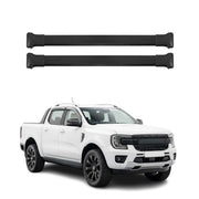 Dachträger Grundtäger für Ford Ranger T6 P703 2022-2026 Aluminium Schwarz 2 tlg