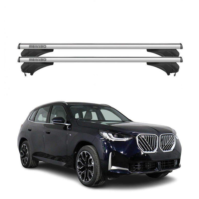 Menabo Dachträger Grundtäger für BMW X3 G45 2024-2025 Aluminium Silber 2 tlg