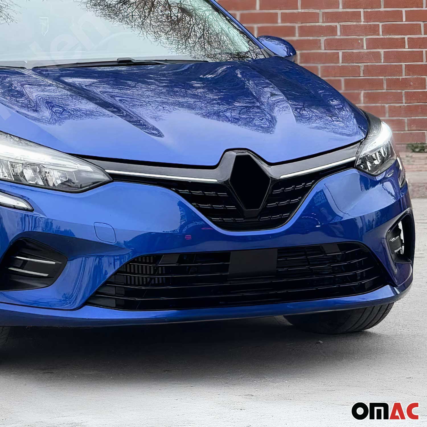 Kühlergrill Leisten Grillleisten für Renault Clio 2019-2025 Edelstahl Chrom 2x