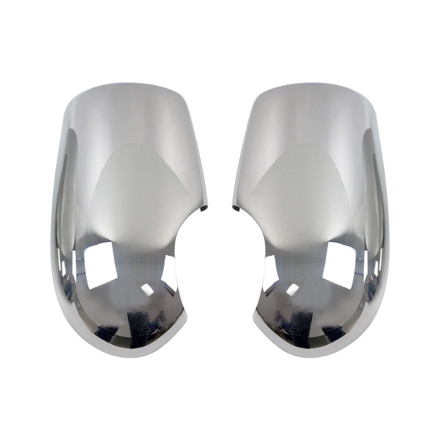 Spiegelkappen Spiegelabdeckung für Ford Transit 2000-2012 Chrom ABS Silber 2tlg