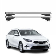 Menabo Dachträger Grundtäger für KIA Ceed Sportswagon 2019-2026 Alu Silber 2 tlg