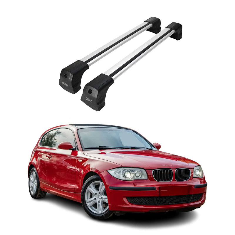 Dachträger Grundtäger für BMW 1er E87 E81 2004-2011 75kg Alu Grau 2x
