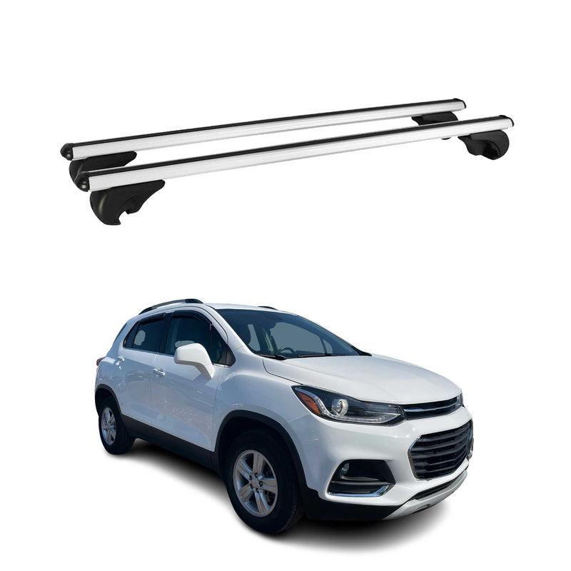 Dachträger Grundtäger für Chevrolet Trax 2012-2023 75kg Aluminium Silber 2 tlg