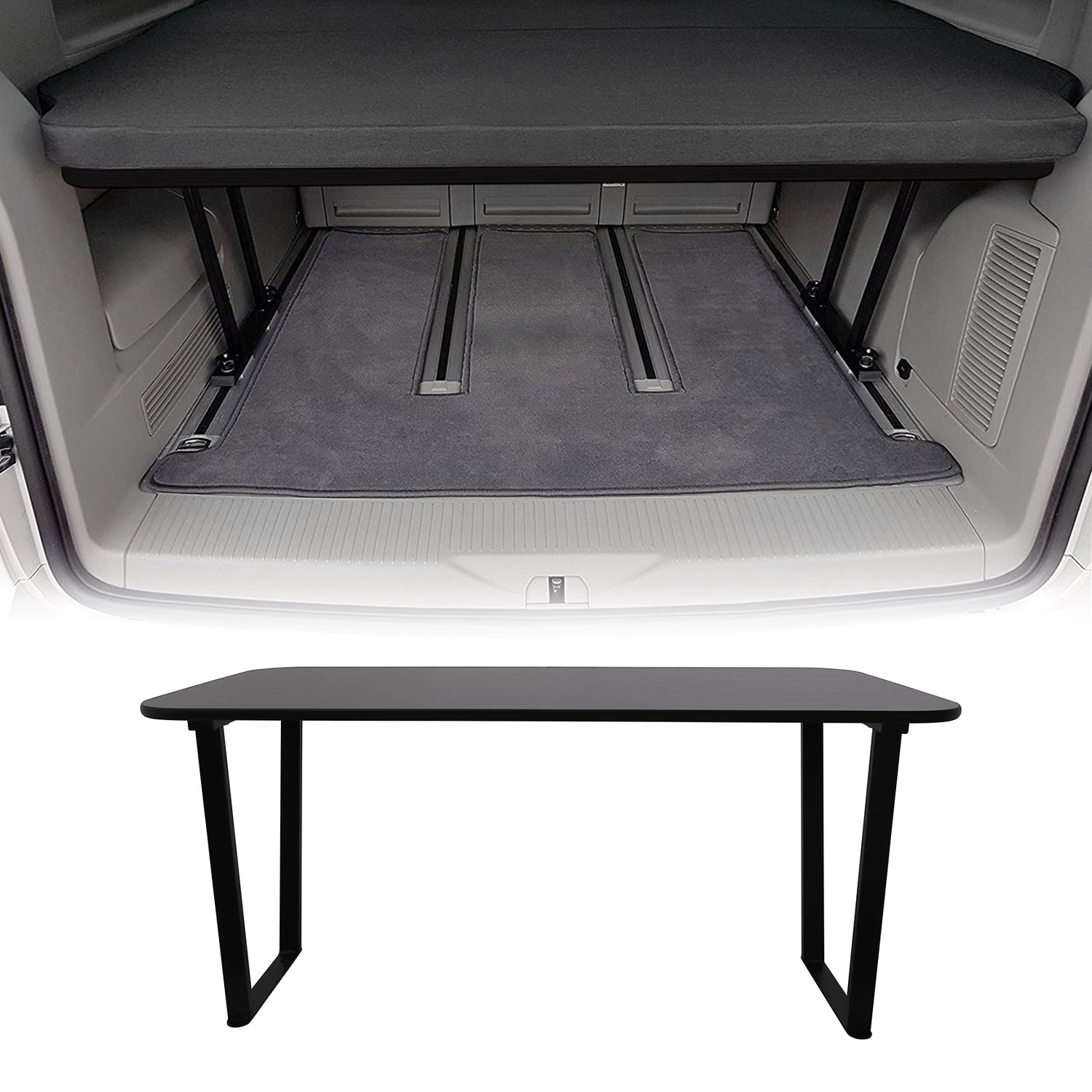 Multiflexboard Bettverlängerung Ablage für Mercedes Vito W447 2014-2026 Schwarz