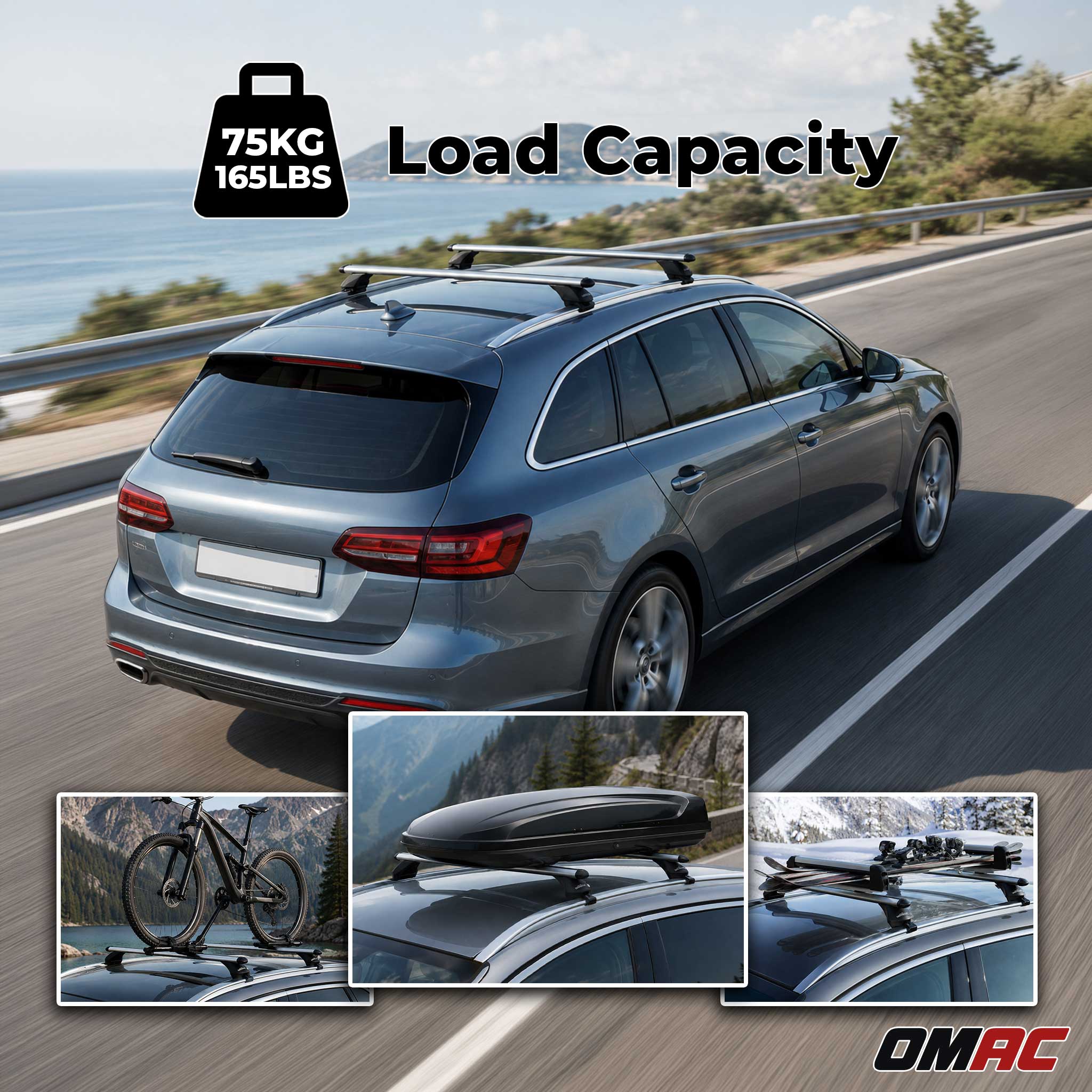 Quick Dachträger für BMW Serie 3 Touring (F31) 2011-2019 Alu Silber 2x