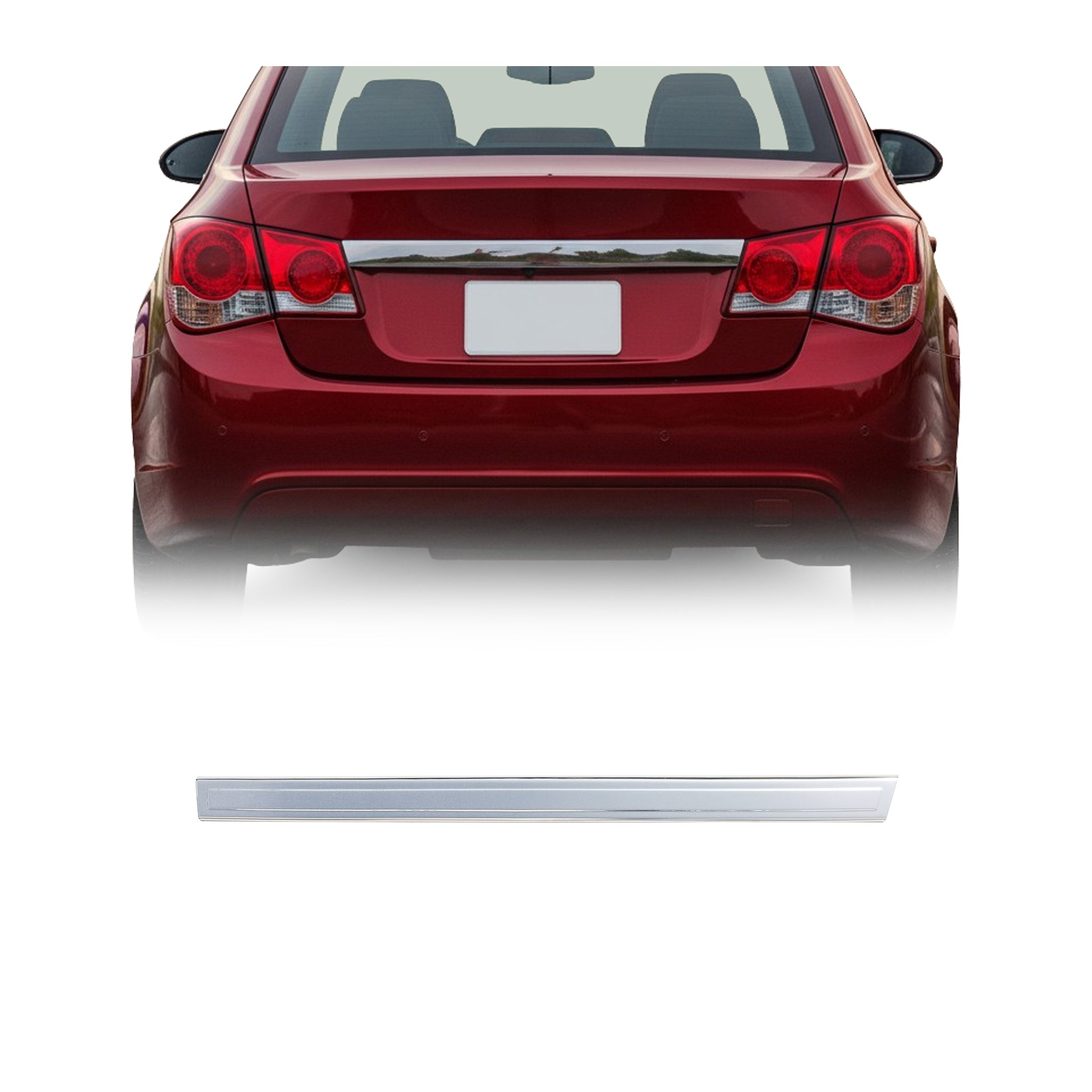Kofferraumleiste Heckleiste für Chevrolet Cruze 2009-2016 Edelstahl Chrom