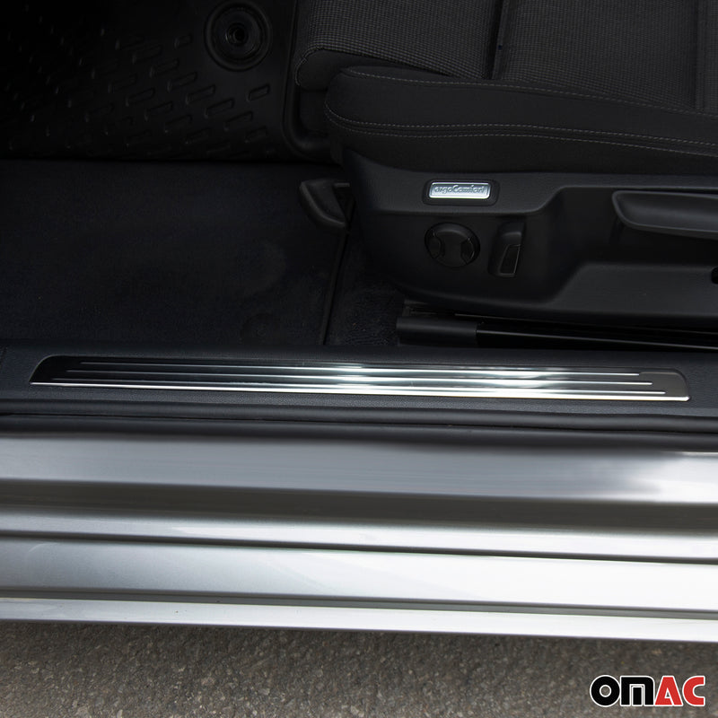 Einstiegsleisten Türschweller für VW Caddy 2003-2015 Edelstahl Silber 4tlg