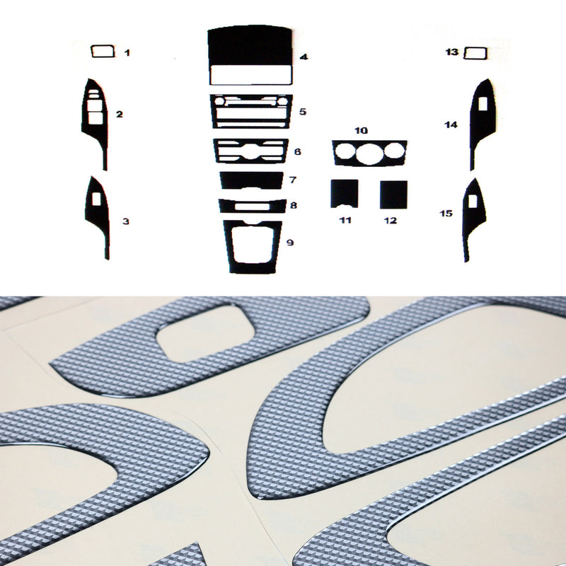 Innenraum Dekor Cockpit für Toyota Corolla 2006-2013 Carbon Optik 15tlg