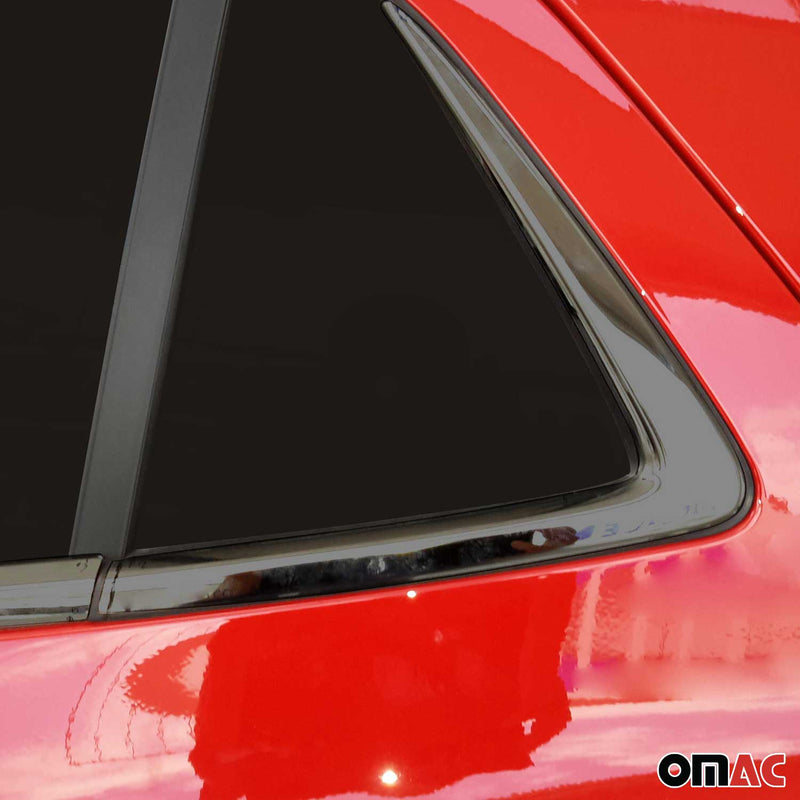 Fensterleisten Zierleisten für Opel Astra K Schrägheck Edelstahl Dunkel 8tlg