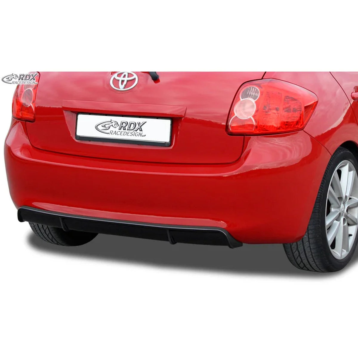 RDX Heckschürzenansatz Diffuser für Toyota Auris E150 2007-2010 ABS Schwarz TÜV