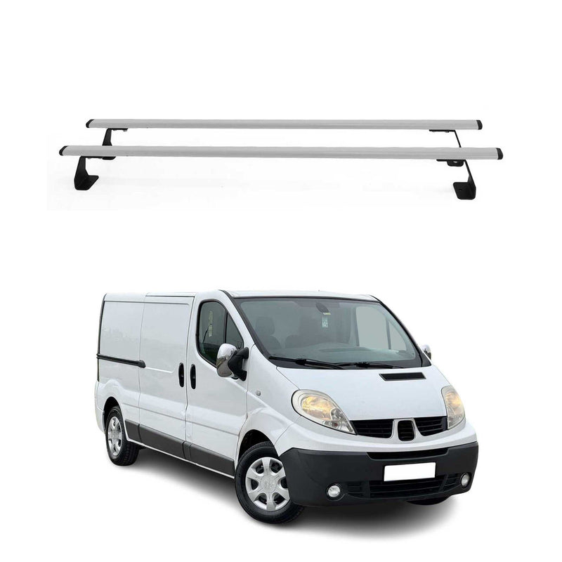 Dachträger Grundtäger für Nissan Primastar 2001-2014 75kg Stahl Silber 2 tlg