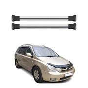 Dachträger Grundtäger für Kia Carnival 2005-2014 75kg Aluminium Silber 2 tlg