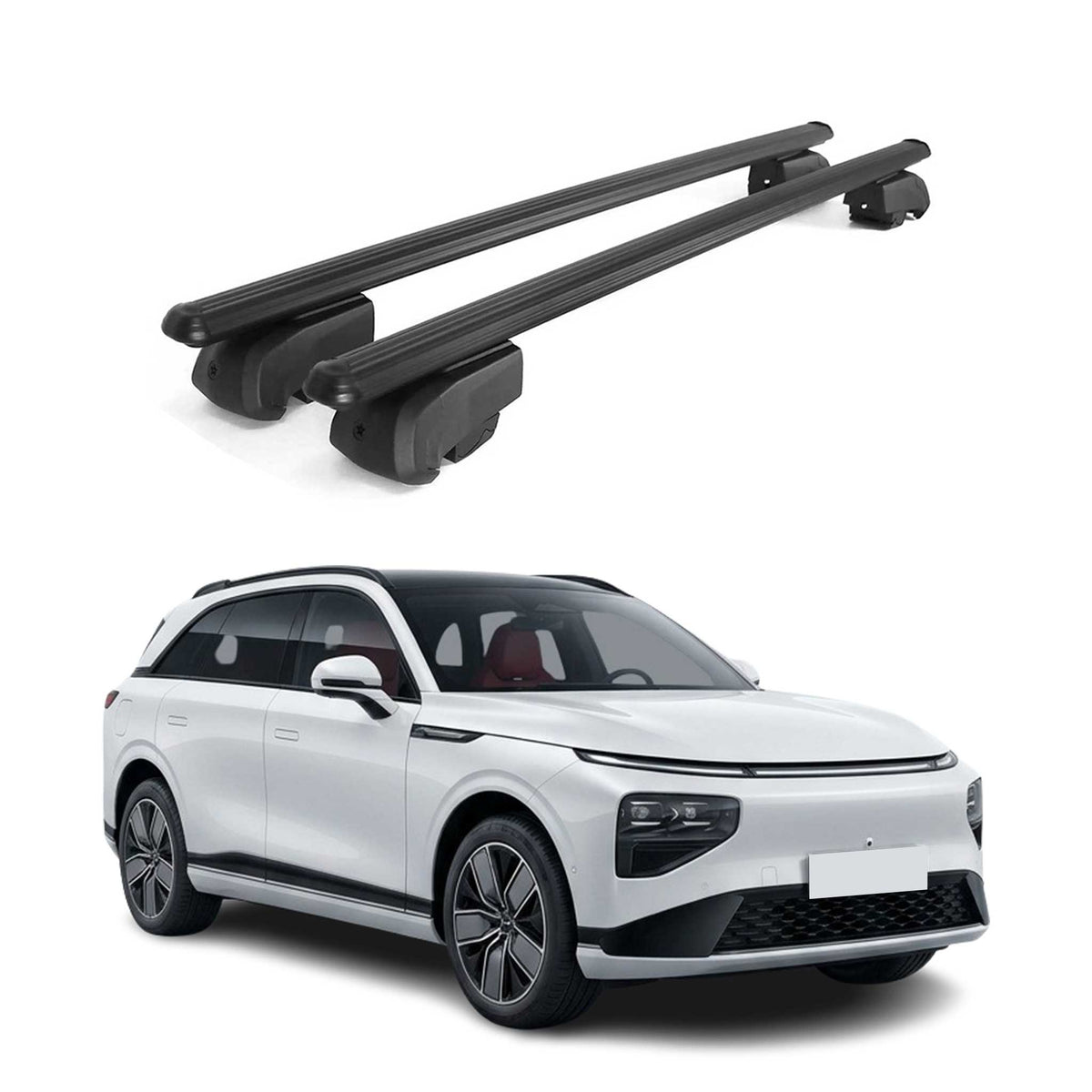 Dachträger Gepäckträger für Xpeng G9 2022-2026 ABE Schwarz Aluminium 2 tlg