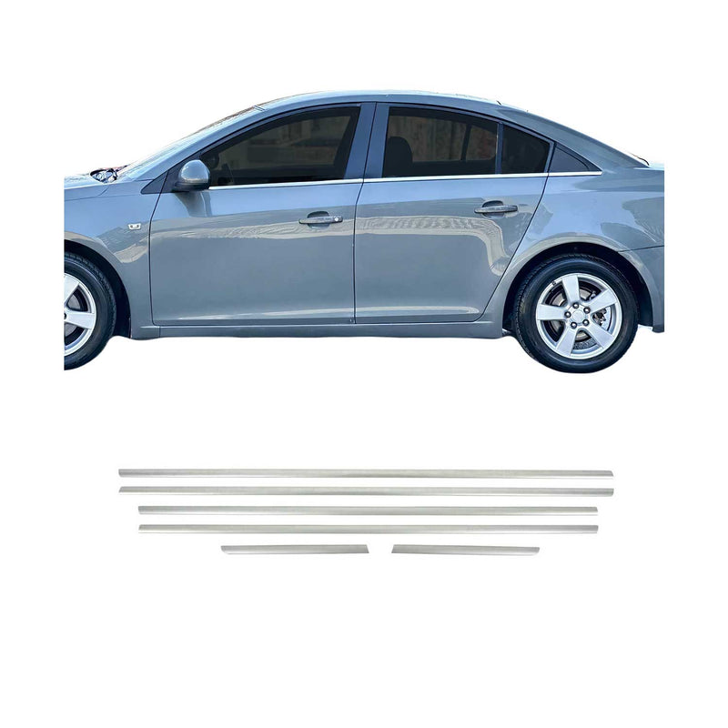 Fensterleisten Zierleisten für Chevrolet Cruze Limo 2009-2016 Edelstahl Chrom 6x