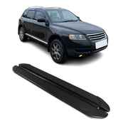 Trittbretter Seitenschweller für VW Touareg 2003-2010 Aluminium Schwarz 2tlg
