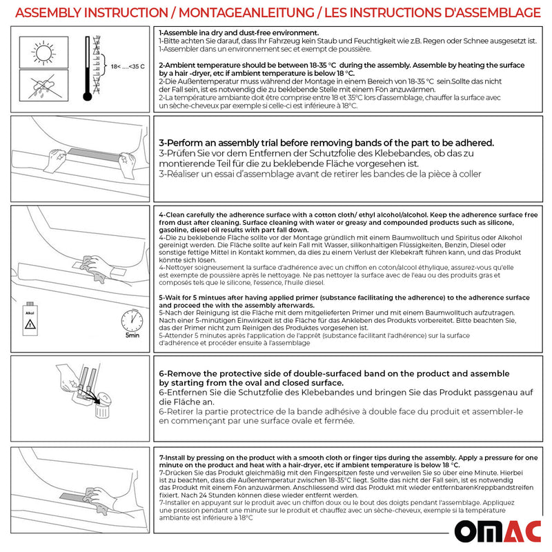 Door sills door sill edition for Seat Mii 2011-2021 stainless steel silver 4x