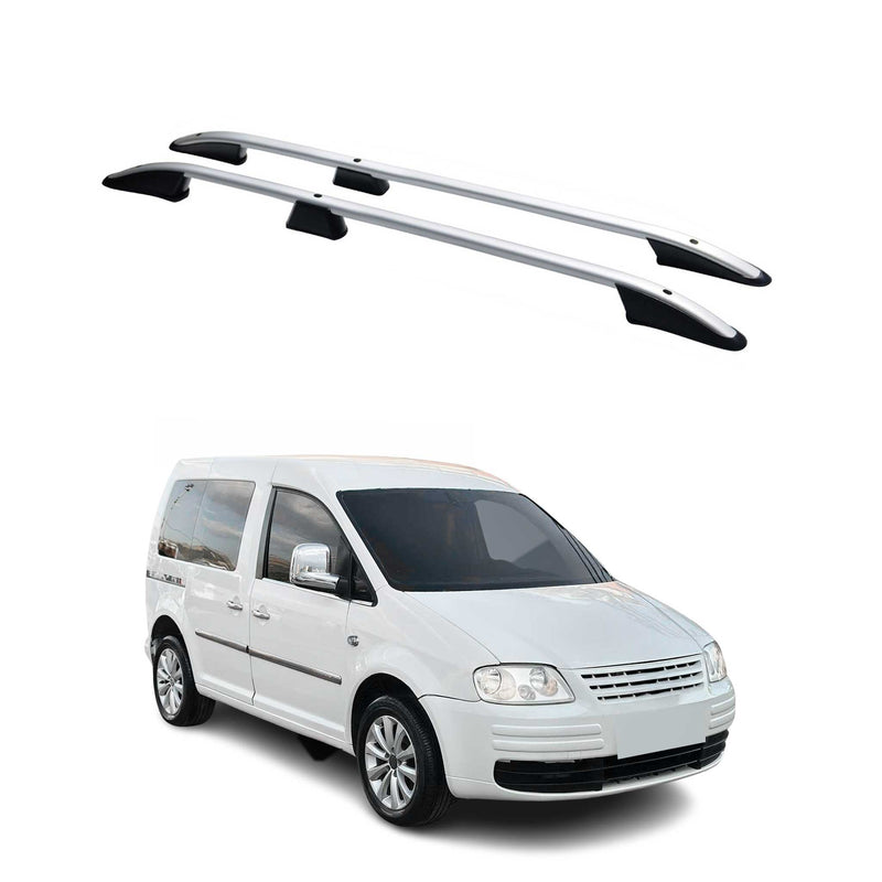 Dachreling Dachgepäckträger für VW Caddy 2003-2015 Kurzer Alu ABE Silber 2x