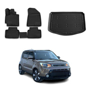 OMAC Fußmatten & Kofferraumwanne Set für Kia Soul II 2014-2019