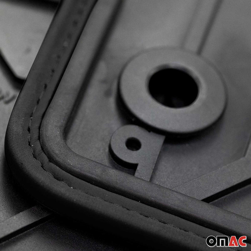 Fußmatten Gummimatten für Ford Focus mk2 2004-2011 1.Reihe Schwarz-Schwarz 2 tlg