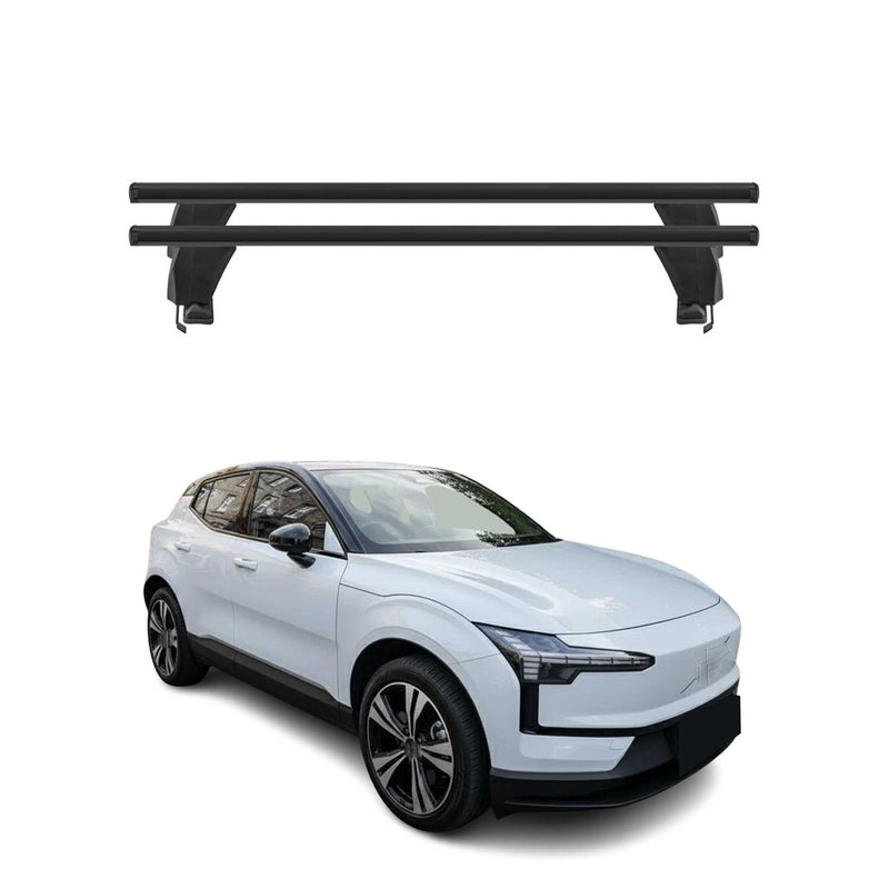 Menabo Dachträger Grundträger für Volvo EX30 2023-2025 Alu Schwarz 2tlg