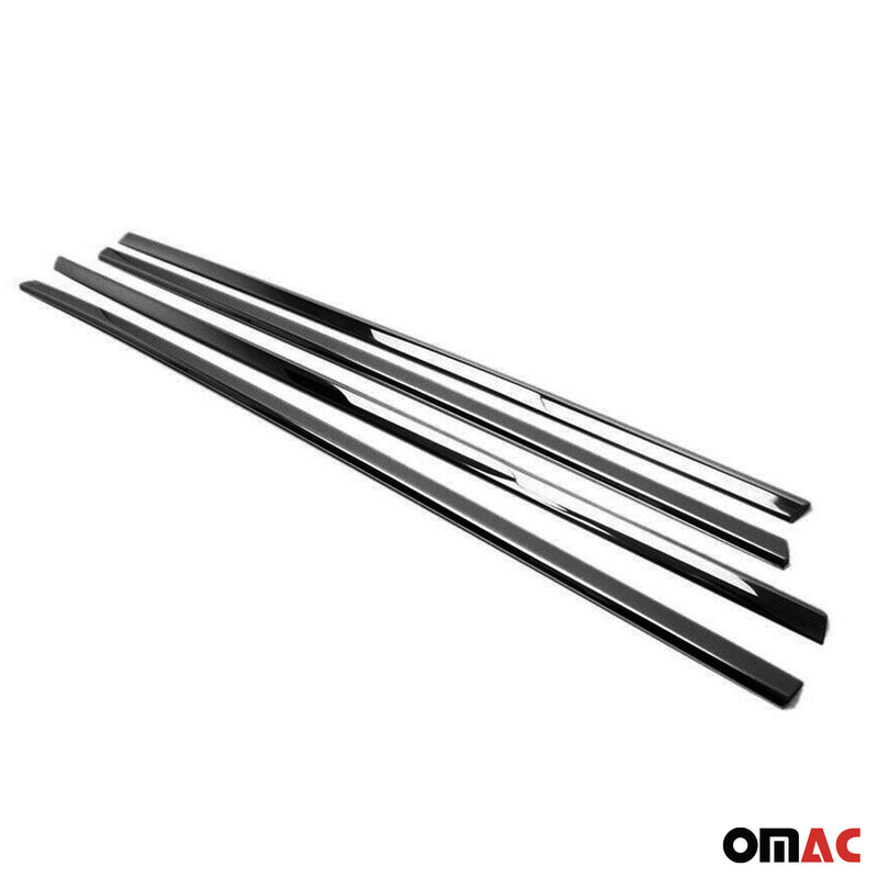 Fensterleisten Zierleisten für Fiat Tipo 2016-2025 Edelstahl Dunkel 4tlg