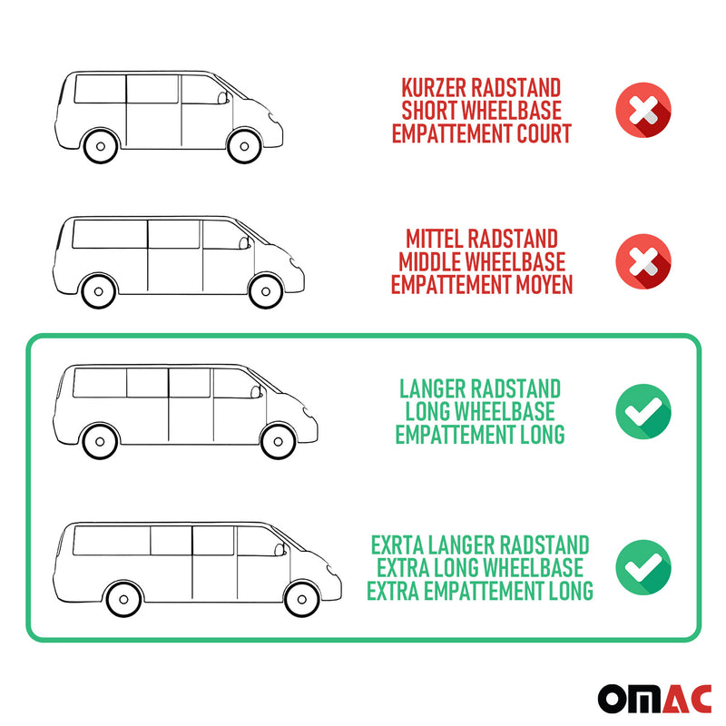 Gardine Sonnenschutz MAß für Fiat Ducato 2006-2025 Langer Doppelhecktür Grau 14x