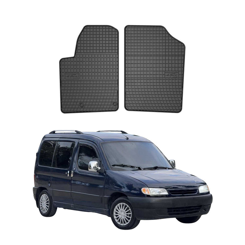 OMAC Gummi Fußmatten für Citroen Berlingo 1996-2011 Automatten TPE Schwarz 2x