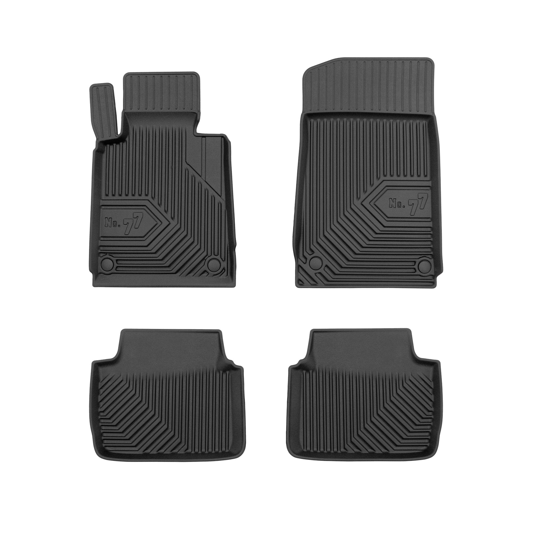 Fußmatten Gummimatten für BMW 3er E46 1998-2005 außer AWD TPE Schwarz 4 tlg