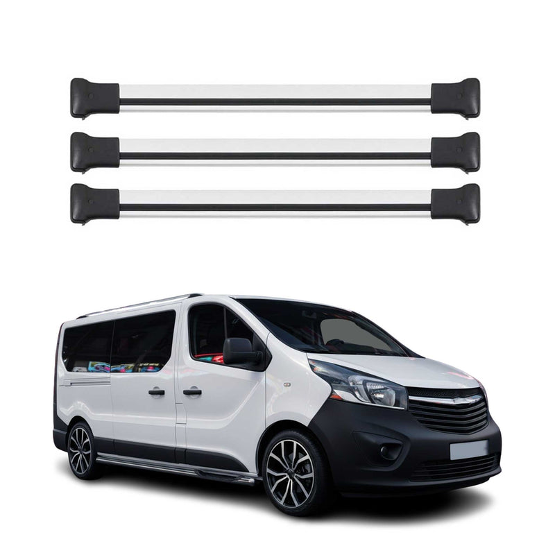 Dachträger Gepäckträger für Fiat Talento 2016-2024 Relingträger Alu Silber 3x