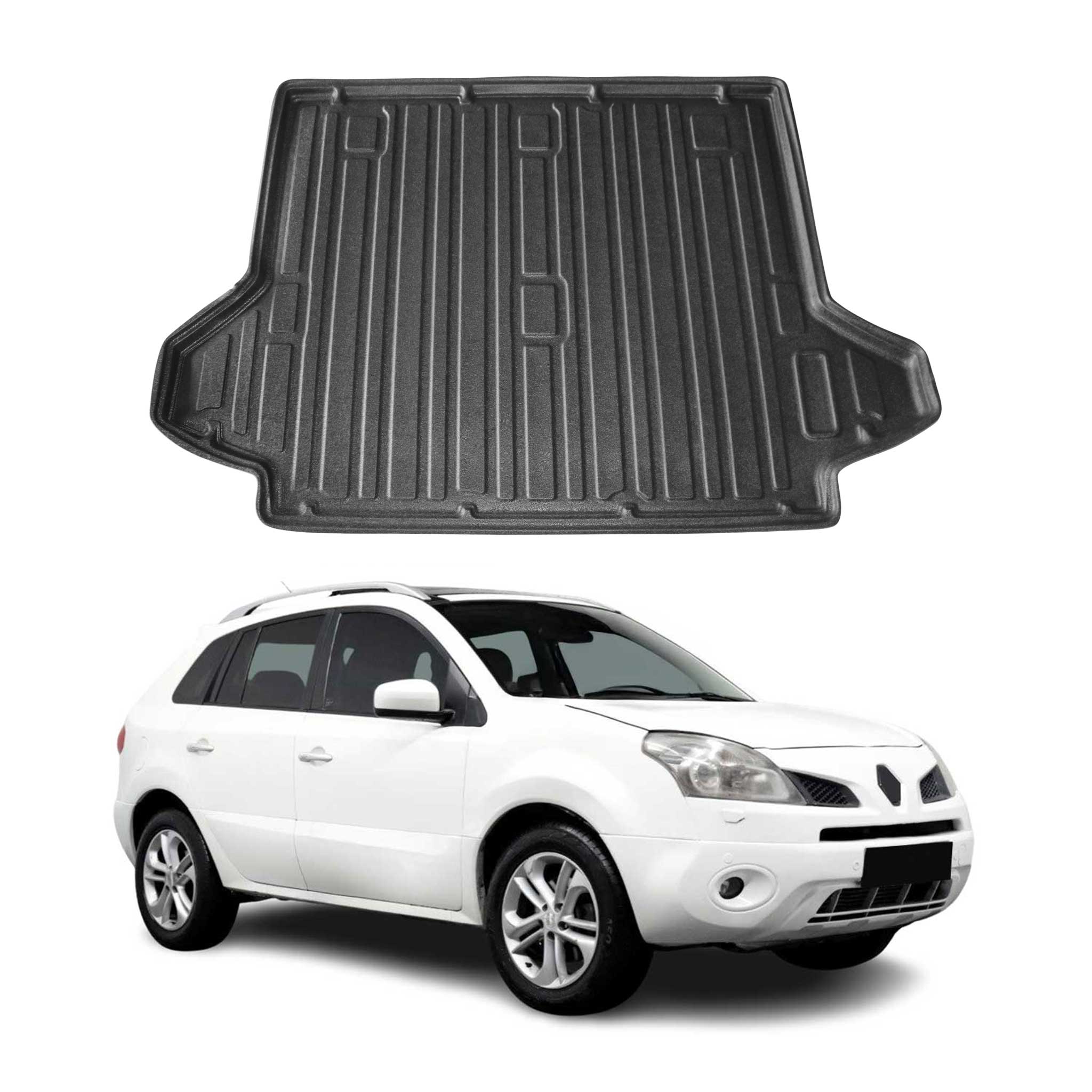 Kofferraumwanne Laderaumwanne für Renault Koleos 2008-2018 Gummi TPE Schwarz