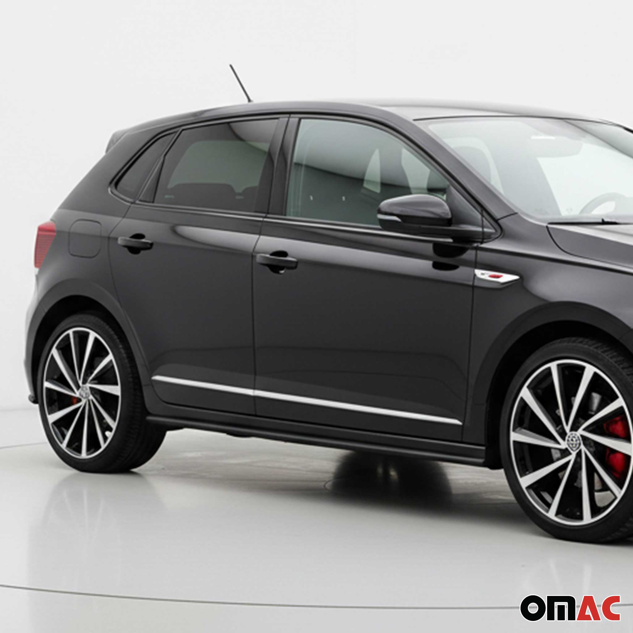 Seitentürleiste Türleisten Türschutzleisten für VW Polo 2017-2021 Edelstahl 4x