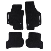Velours Fußmatten für Seat Altea 2008-15 FL Autoteppich Automatten Schwarz 4 tlg
