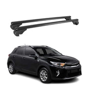 Dachträger für Kia Stonic 2017-2026 Gepäckträger Grundträger Alu Schwarz 2x