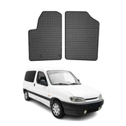 OMAC Gummi Fußmatten für Peugeot Partner Kasten 1999-2010 Automatten Schwarz 2x