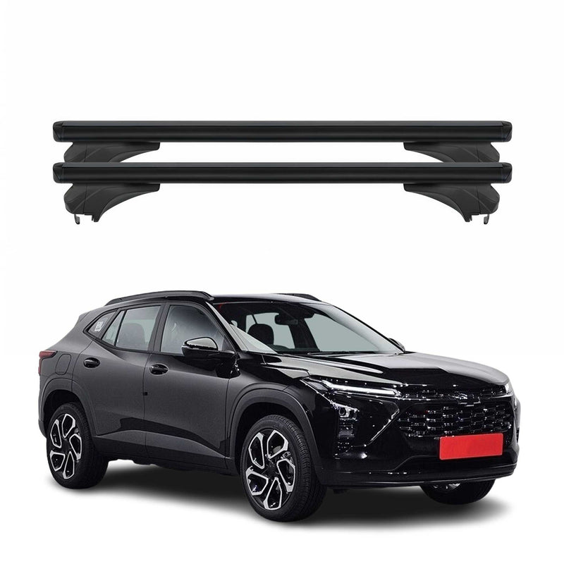 Menabo Dachträger Grundtäger für Chevrolet Trax 2023-2025 Aluminium Schwarz 2tlg