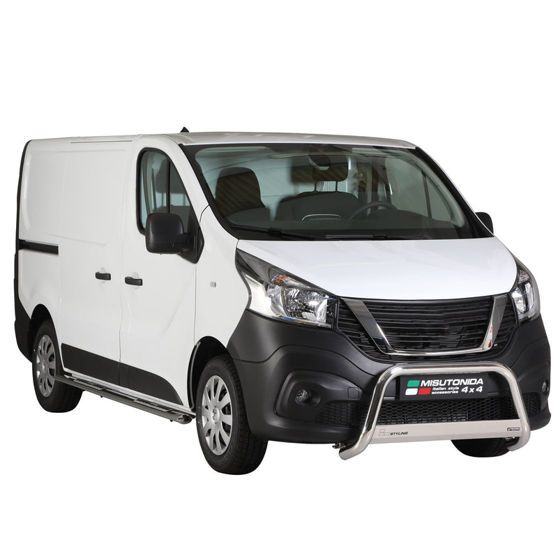 Edelstahl Seitenschweller Schwellerrohre für Nissan NV300 2014-2021 Kurzer Grau