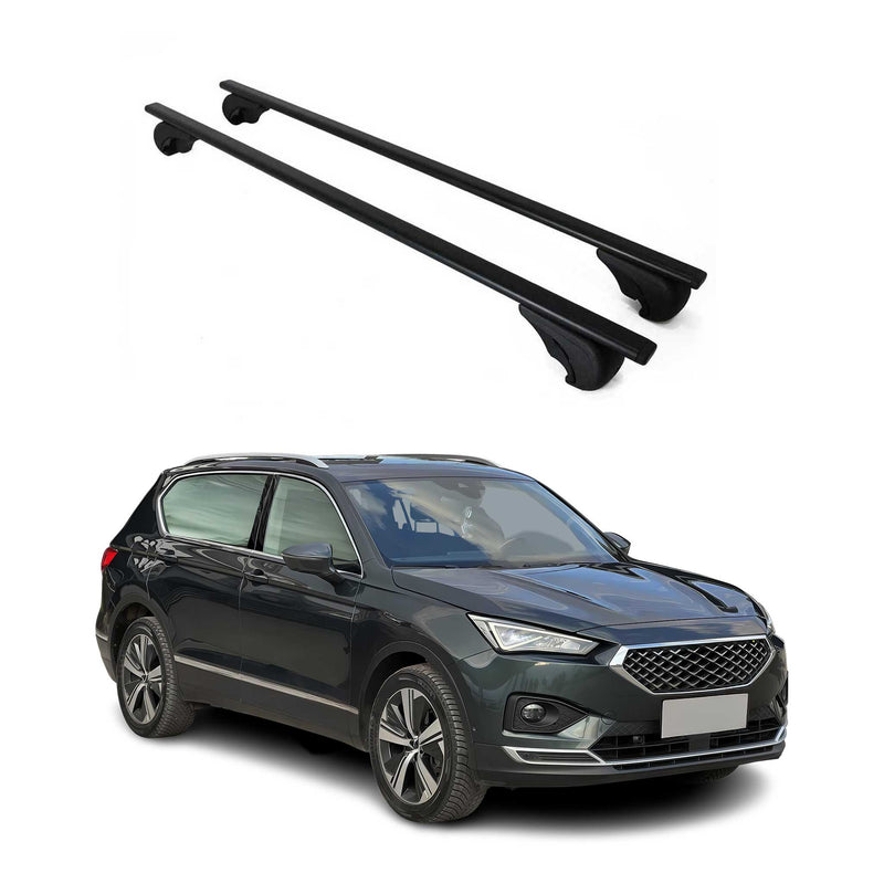 Dachträger Grundtäger für Seat Tarraco 2018-2025 75kg Metall Schwarz 2 tlg
