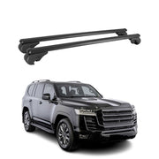 Dachträger für Toyota Land Cruiser 2022-2026 Gepäckträger Aluminium Schwarz 2x