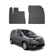 OMAC Gummi Fußmatten für Opel Combo 2 Persons 2019-2026 Automatten Schwarz 2x