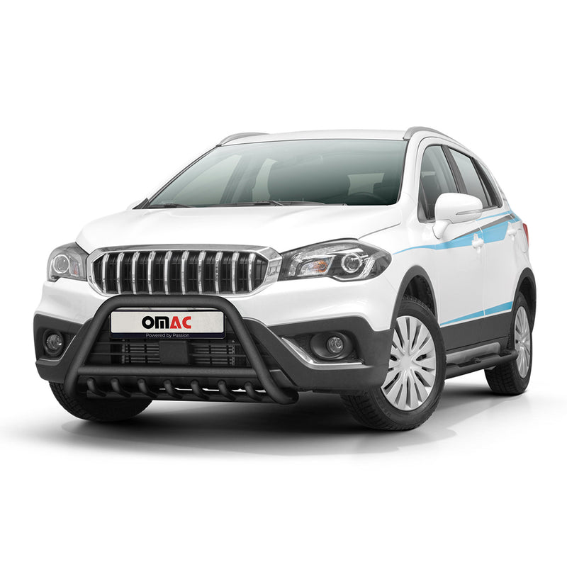 Edelstahl Frontschutzbügel für Suzuki SX4 S-Cross 2016-2022 mit ABE Schwarz