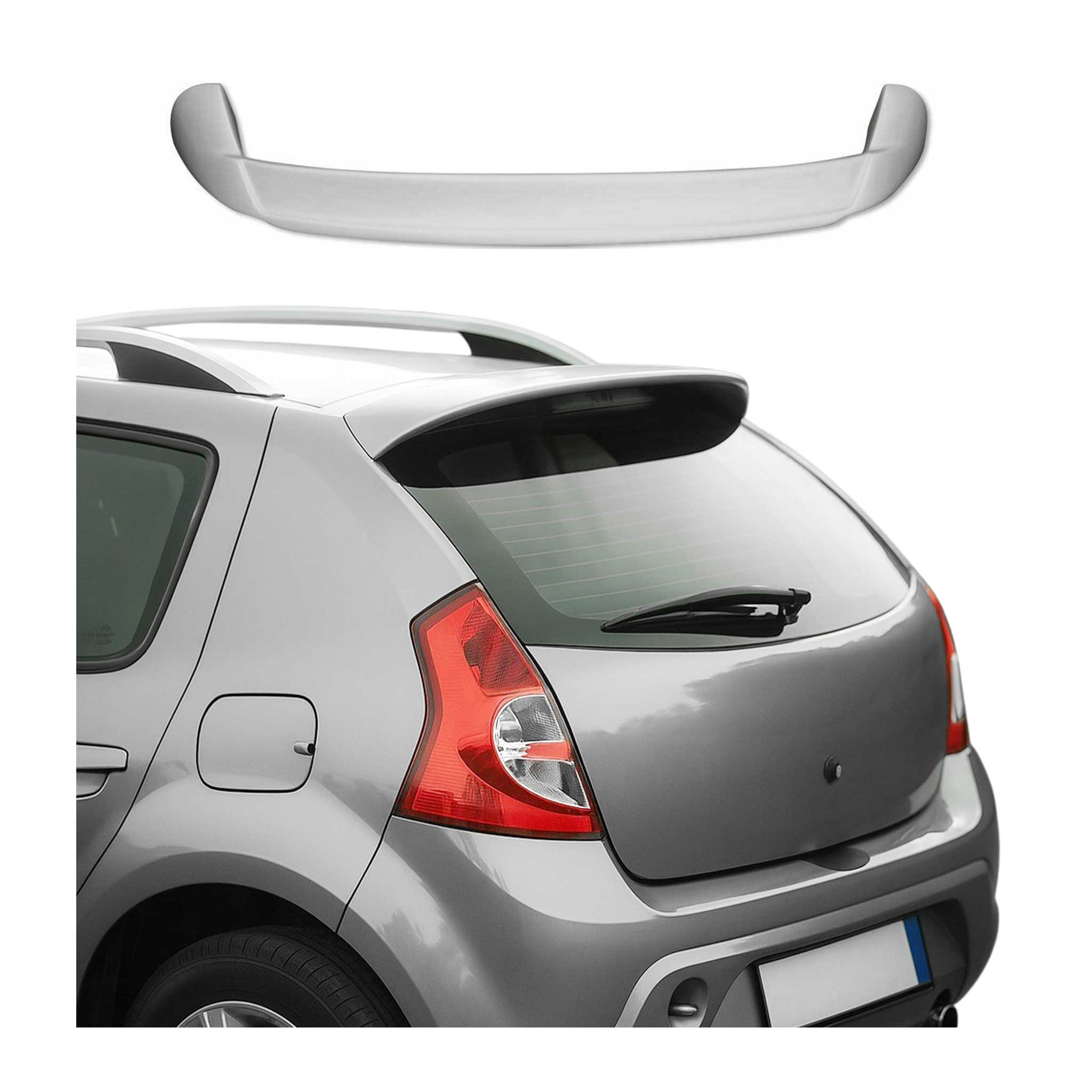 Heckspoiler Dachspoiler für Dacia Sandero & Stepway 2012-2020 Lackiert Grau