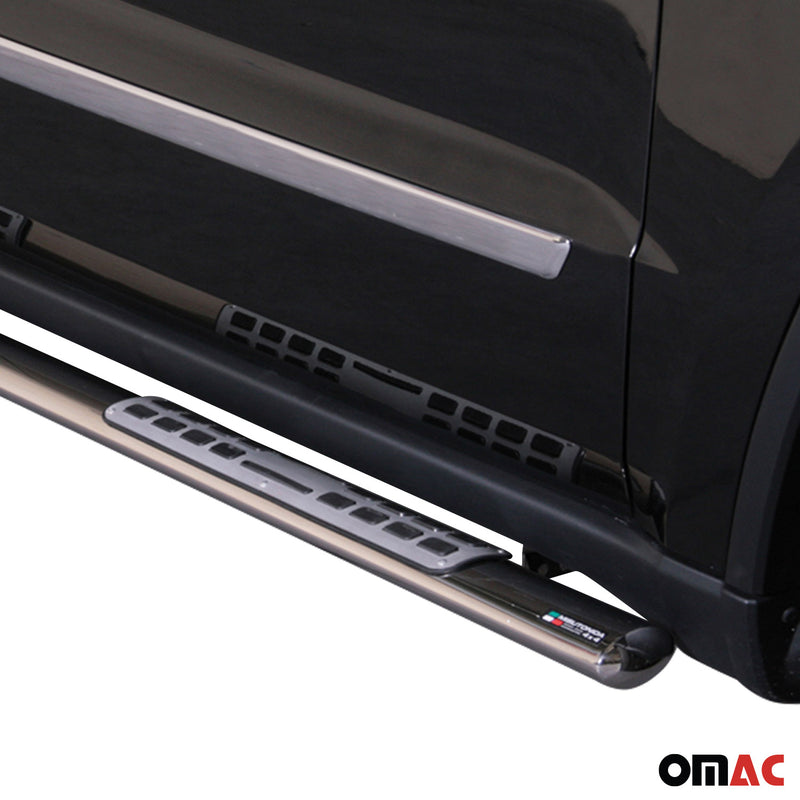 Edelstahl Seitenschweller Schwellerrohre für Jeep Grand Cherokee 2010-2013 Grau