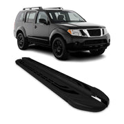 Trittbretter Seitenschweller Seitenbretter für Nissan Patrol 2010-24 Alu Schwarz