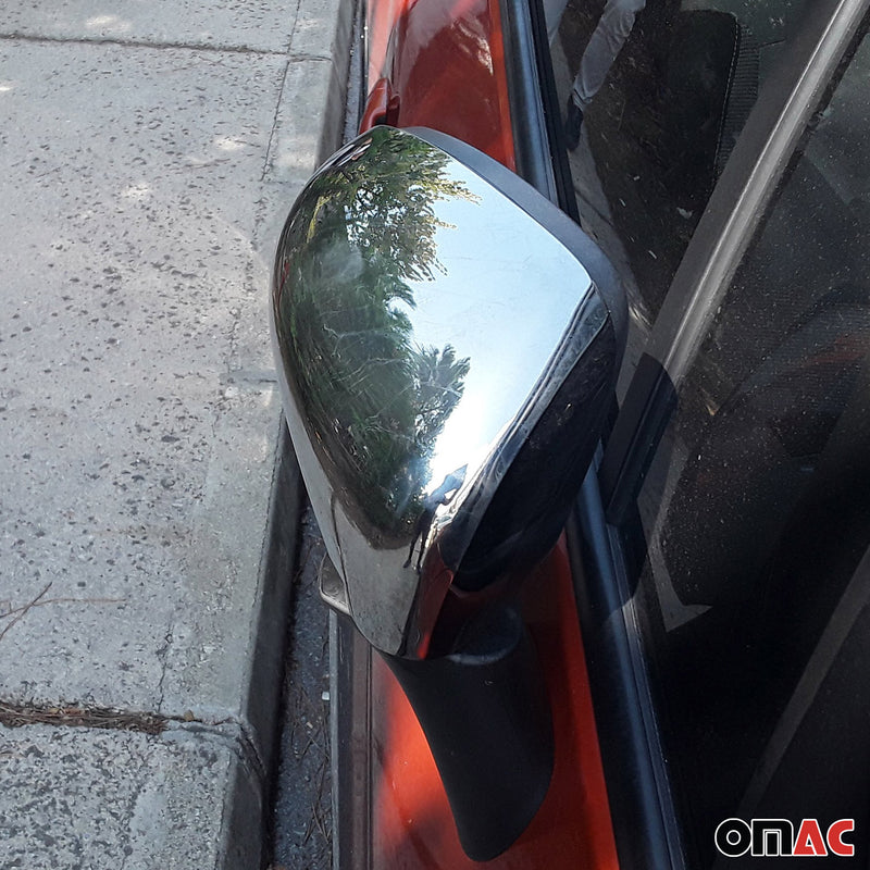 Spiegelkappen Spiegelabdeckung für Renault Captur 2020-2025 Chrom ABS Silber